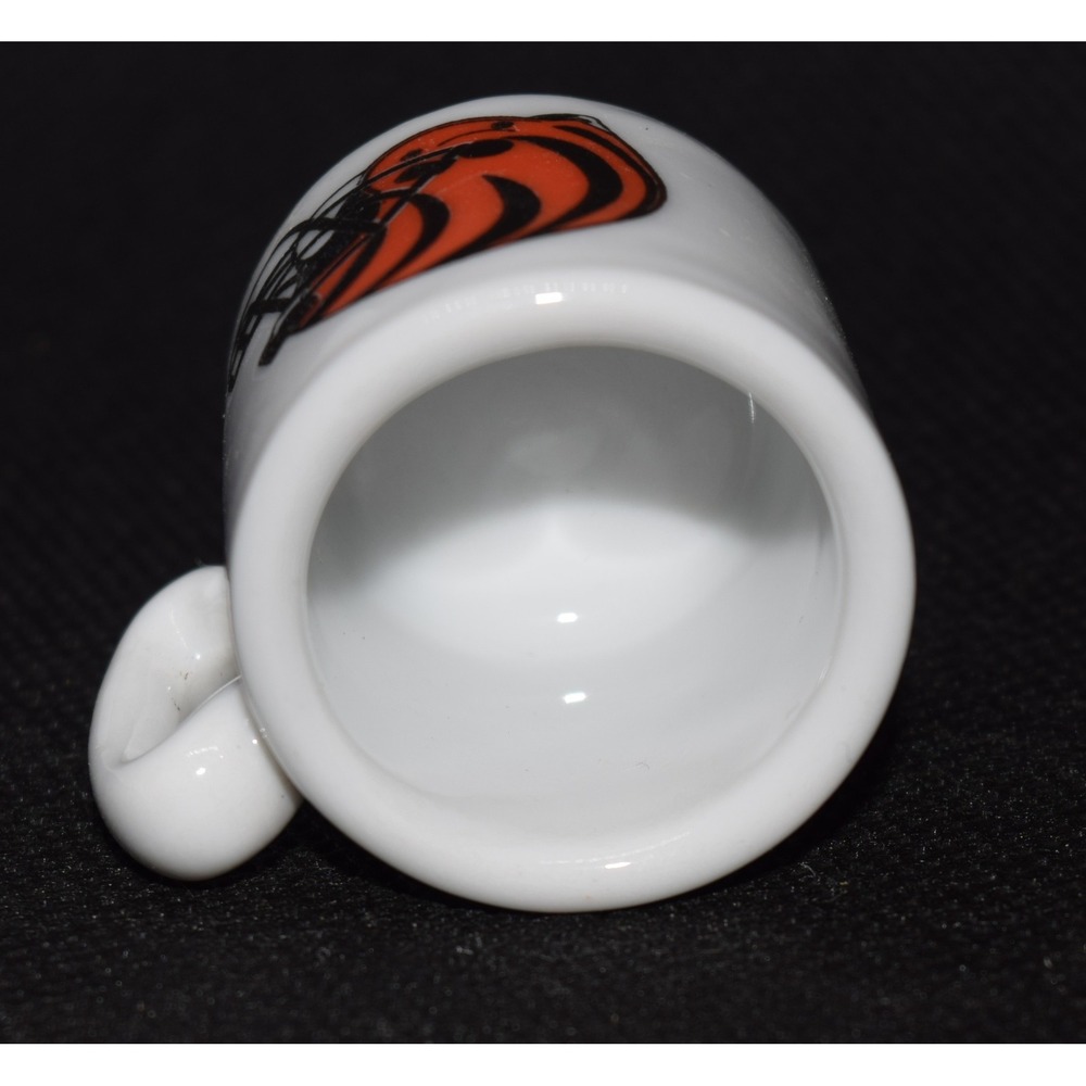 Vintage NFL Cincinnati Bengals Mini Mug White Orange Excellent Helmet Tiger Logo - Picture 6 of 7
